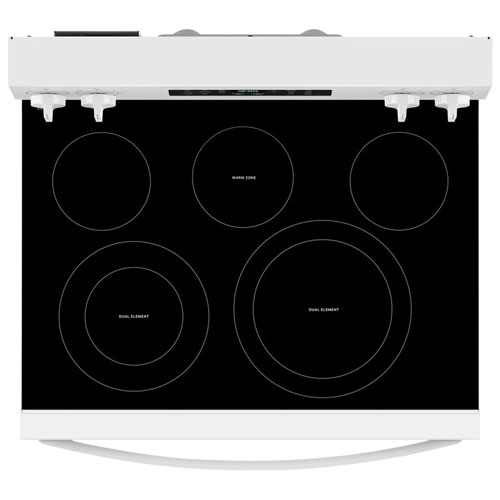 Whirlpool 30" 5.3 Cu. Ft. Fan Convection Freestanding Electric Air Fry Range - White