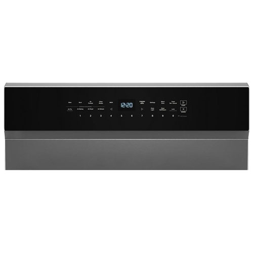 Whirlpool 30" 5.3 Cu. Ft. True Convection 5-Element Electric Range - Black-on-Stainless