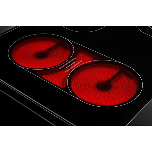 Whirlpool 30" 5.3 Cu. Ft. True Convection 5-Element Electric Range - Black-on-Stainless