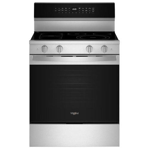 Whirlpool 30" 5.3 Cu. Ft. True Convection Electric Range - Fingerprint Resistant Stainless