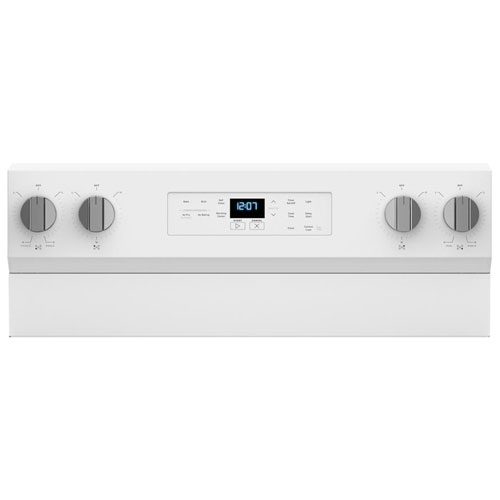 Cuisinière électrique autonome à 5 éléments avec four autonettoyant et friture à l'air chaud 5,3 pi³ 30 po de Maytag - Blanc