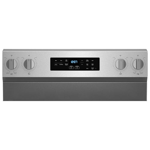 Cuisinière électrique avec four autonettoyant et friture à l'air chaud 5,3 pi³ 30 po de Maytag - Acier inoxydable résistant aux traces de doigts