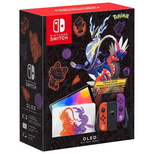 Refurbished - Nintendo Switch (OLED Model) Console - Pokémon Scarlet & Violet Edition
