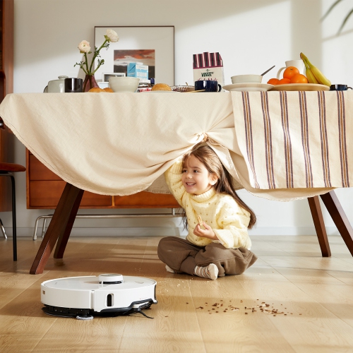 Aspirateur robot et vadrouille S8 MaxV Ultra de Roborock avec brosse latérale FlexiArm, évitement d'obstacles Reactive AI 2,0 et aspirateur pour