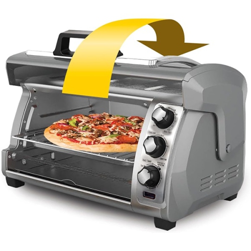 Hamilton Beach ‎42.55 x 27.33 x 50.19 cm Easy Reach Toaster Oven 6 Slices ‎Black