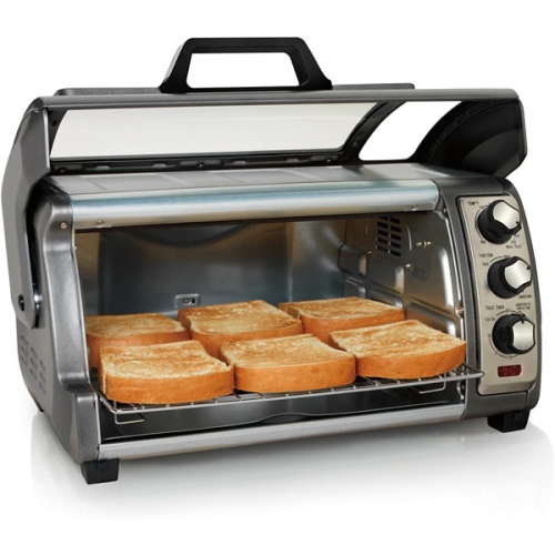 Hamilton Beach ‎42.55 x 27.33 x 50.19 cm Easy Reach Toaster Oven 6 Slices ‎Black