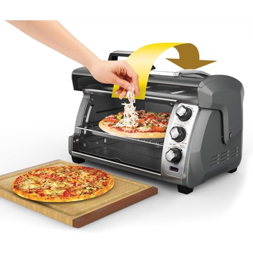 Hamilton Beach ‎42.55 x 27.33 x 50.19 cm Easy Reach Toaster Oven 6 Slices ‎Black