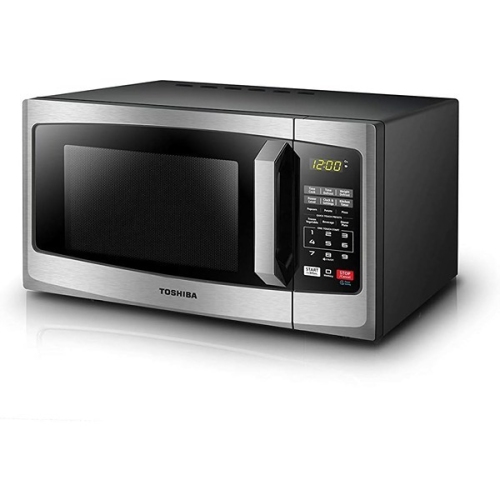 Toshiba 37,8 x 48,6 x four à micro-ondes 29,2&nbsp;cm ML EM25P SS CA avec éclairage DEL mode éco et son hors acier inoxydable