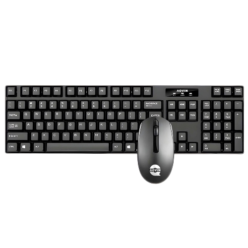 Clavier et souris sans fil QC220-W d'AQVIN) Noir - Exclusivité Best Buy