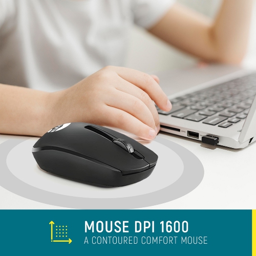Clavier et souris sans fil QC220-W d'AQVIN) Noir - Exclusivité Best Buy