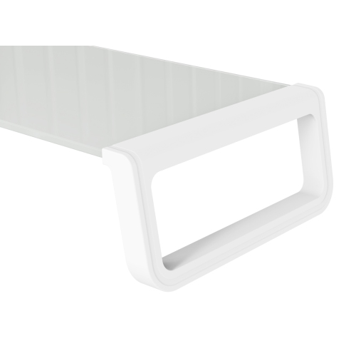 Amer Mounts - PC Monitor Riser Shelf With Keyboard Storage Space - AMRSR100CW