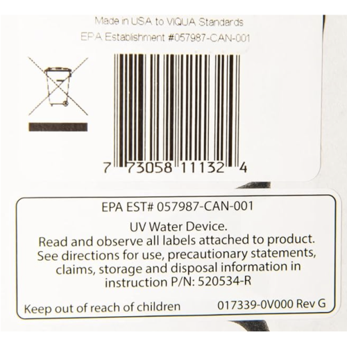 Ensemble lampe et manchon VH410 de Viqua QL-410