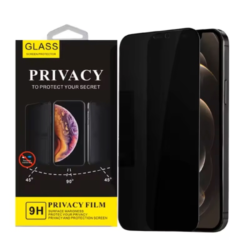 Privacy Screen Protector for iPhone 13 Pro Max, 9H Anti Spy Private Tempered Glass Film - FREE SHIPPING