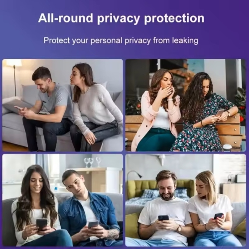 Privacy Screen Protector pour iPhone 15 Pro Max, 9H anti-espion privé verre trempé - EXPÉDITION GRATUITE