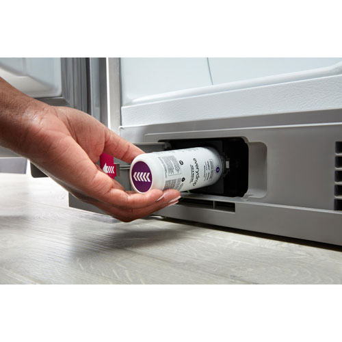 Réfrigérateur à congélateur juxtaposé 24,5 pi³ 36 po avec distributeur eau/glaçons de Maytag - Blanc