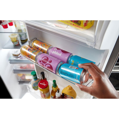 Réfrigérateur à congélateur juxtaposé 24,5 pi³ 36 po avec distributeur d'eau et de glaçons de Maytag - Noir