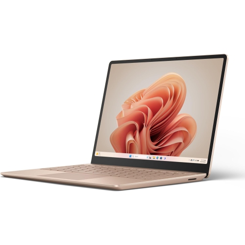 Refurbished Microsoft Surface Laptop Go 3 – Intel Core i5-1235U, 8GB LPDDR5, 256GB SSD, Windows 11 Home, 12.4" Pixelsense Touchscreen – Sandstone