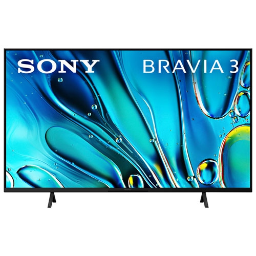 Téléviseur intelligent Google HDR DEL UHD 4K de 3 43 po Bravia de Sony - 2024 - Boîte ouverte