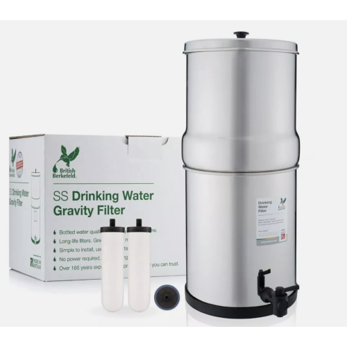 British Berkefeld – système de filtration d’eau par gravité de comptoir W9361138 8,5 L