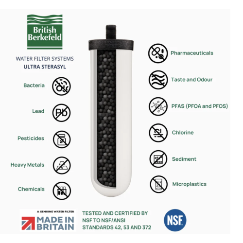 Système de filtration d'eau British Berkefeld, 8,5 L, taille W9361132