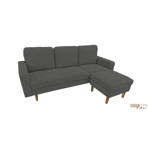 Urban Cali Hillsborough 76" Wide Boucle Sectional Sofa with Reversible Chaise