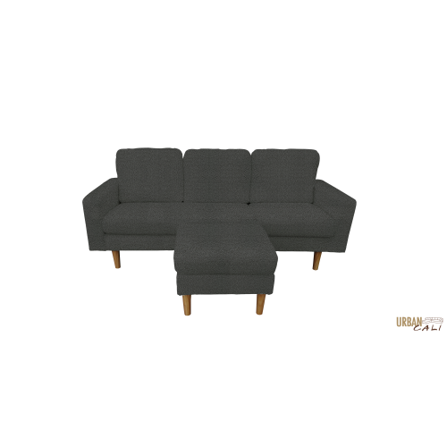 Urban Cali Hillsborough 76" Wide Boucle Sectional Sofa with Reversible Chaise