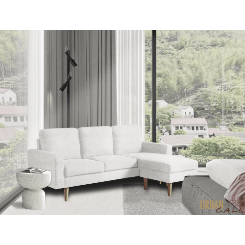 Urban Cali Hillsborough 76" Wide Boucle Sectional Sofa with Reversible Chaise