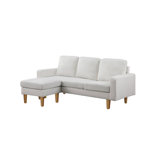 Urban Cali Hillsborough 76" Wide Boucle Sectional Sofa with Reversible Chaise