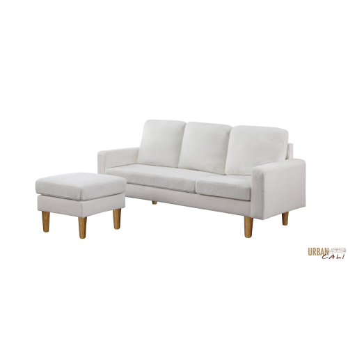 Urban Cali Hillsborough 76" Wide Boucle Sectional Sofa with Reversible Chaise