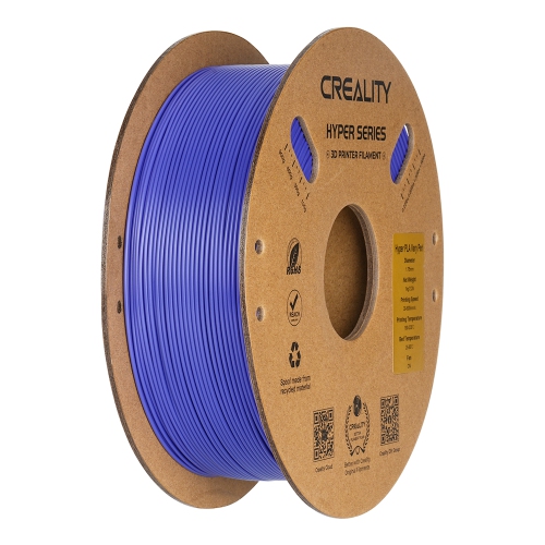 Filament d'impression PLA 3D mm série Hyper de Creality 1&nbsp;kg - Bleu Perry