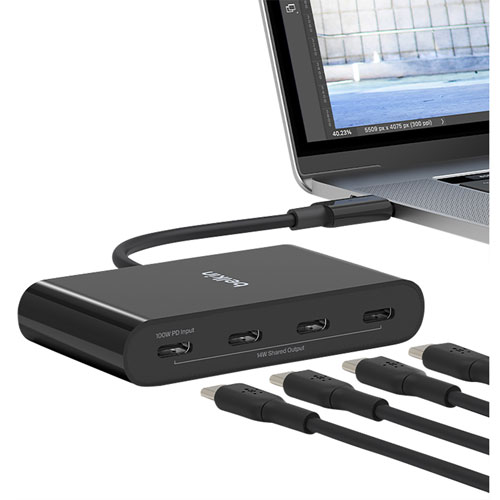 Concentrateur USB-C 4-en-1 CONNECT de Belkin avec Power Delivery