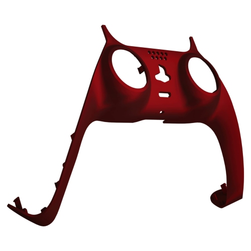 Scarlet Red Decorative Trim Shell Compatible with ps5 Controller, Soft Touch DIY Replacement Clip Shell, Custom Plates Cover Compatible with ps5