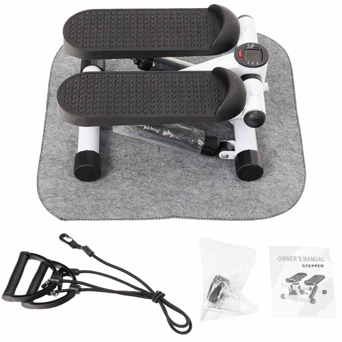 MotionGrey Fitness Stepper | Mini Elliptical Stepper with Resistance Bands | Stepping Machine for Exercise | Office Home Gym Workout Exercise