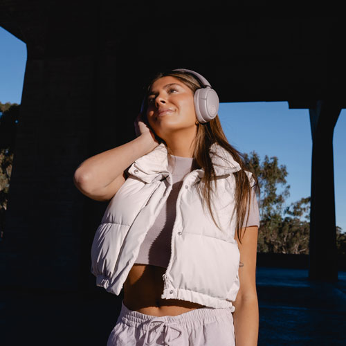 Casque d'écoute 100 % sans fil à suppression du bruit JBuds LUX de JLab - Mauve