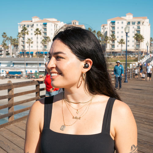 Écouteurs boutons 100 % sans fil à suppression active du bruit JBuds ANC 3 de JLab - Noir