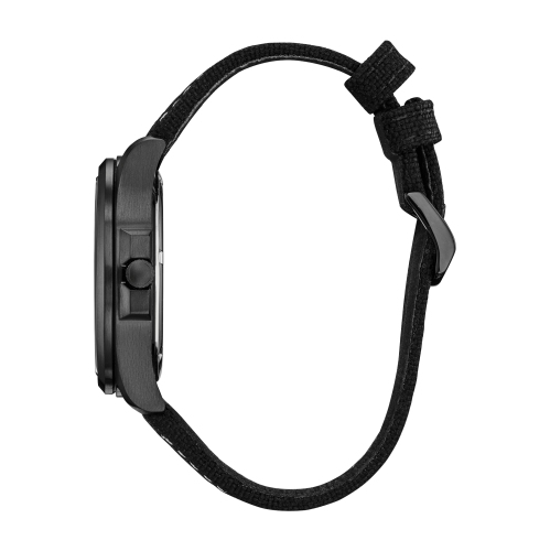 Citizen Mens Weekender Eco-Drive Watch 44mm Black Stainless Steel Case Black Nylon Strap with Black Dial