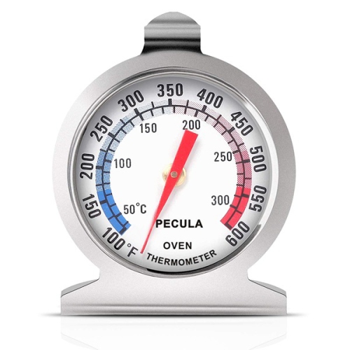PECULA 7,5 x 7,5 x thermomètre de four 4&nbsp;cm Grill Fry chef fumoir thermomètre 50 -300&nbsp;°C 100 600 F Bleu Rouge