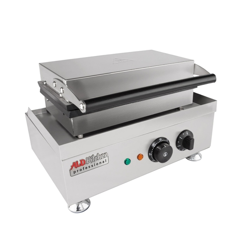 AP-529 Hot Dog Waffle Maker Commercial | Corn Dog Waffle Maker | 6 PCS | Hotdog Waffles on a Stick | Stainless Steel | 110V