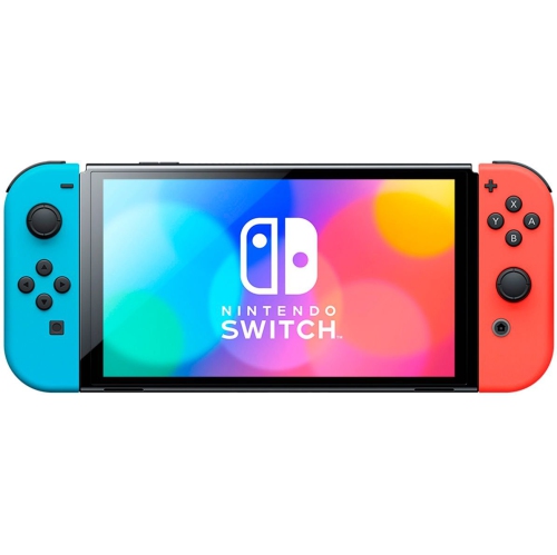 Refurbished - Nintendo Switch (OLED Model) Console - Neon Red/Blue