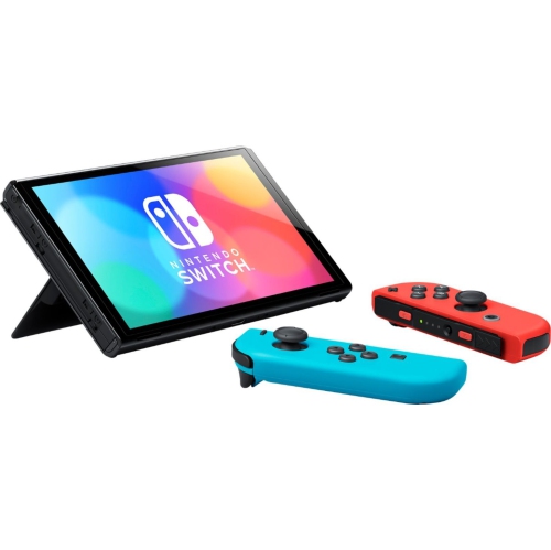 Refurbished - Nintendo Switch (OLED Model) Console - Neon Red/Blue