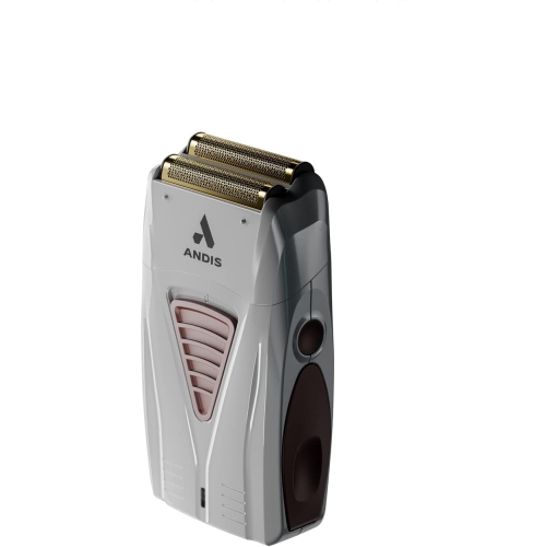 Andis TS-1 17235 Pro Foil Lithium Titanium Foil Shaver, Cord/Cordless, Smooth Shaving Cordless Shaver with Charger, Gray