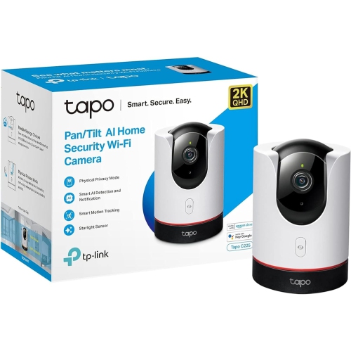 4 Pack - TP-Link Tapo 2K QHD Pan/Tilt Indoor Security WiFi Camera, 360° Panoramic View, Human & Pet AI Detection, Night Vision w/Starlight Sensor,