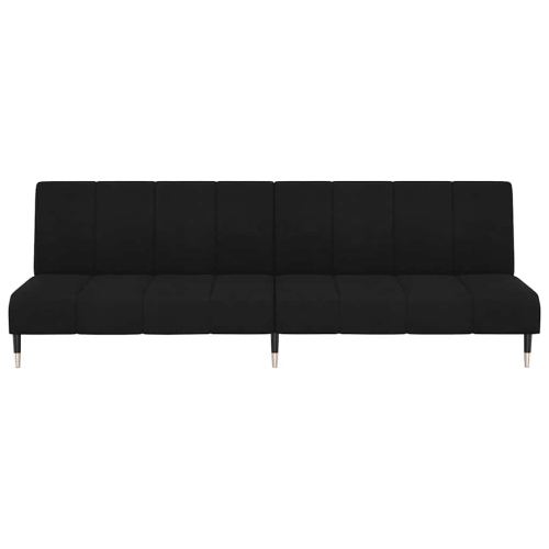 vidaXL 2-Seater Sofa Bed Black Velvet