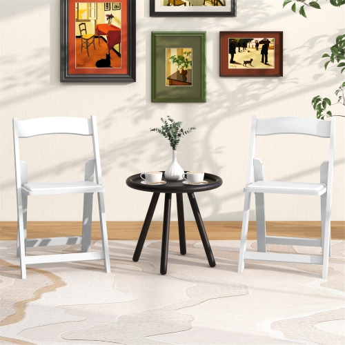 Gymax Set of 8 Dining Chairs w/ Rubber Wood Legs & Padded Seat for Home Office Events