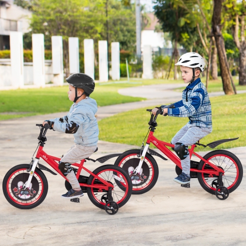 Gymax 16'' Kid's Bike for 4-7 w/ Height-Adjustable Handlebar & Saddle Handbrake