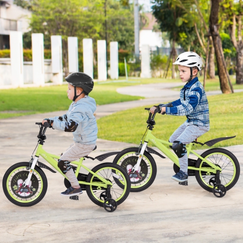 Gymax 16'' Kid's Bike for 4-7 w/ Height-Adjustable Handlebar & Saddle Handbrake