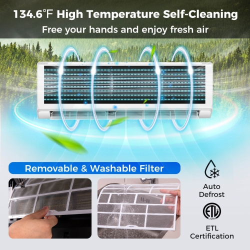 Mini climatiseur et radiateur Wi-Fi 12000&nbsp;BTU de Costway avec thermopompe