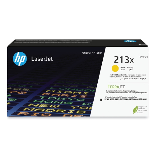 HP 213X High Yield Yellow Original LaserJet Toner Cartridge-FREE SHIPPING