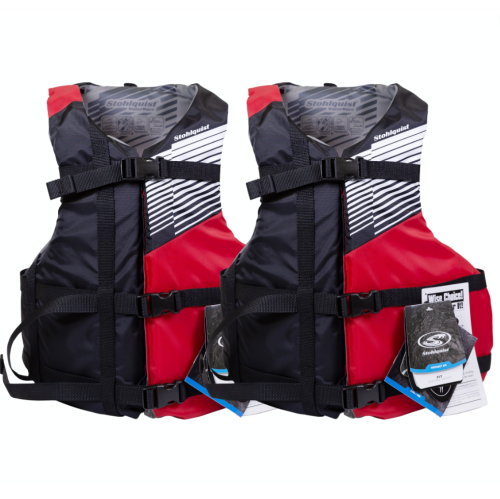 Stohlquist Fit Unisex Adult Life Jacket PFD, Easily Adjustable for Full Mobility Lightweight PVC Free - Universal and Oversize