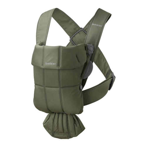BabyBjorn Baby Carrier Mini in Woven Fabric - Dark Green
